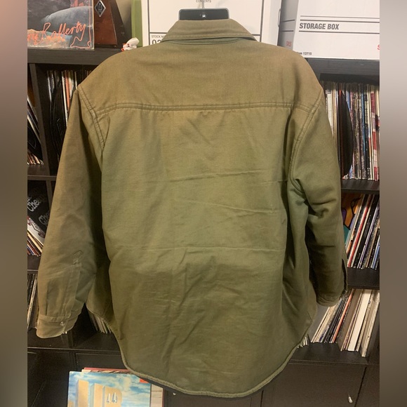 Green Redhead Button Down Fleece Lined Jacket - Picture 2 of 5